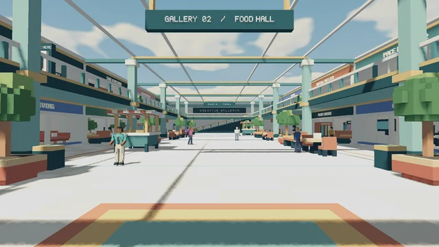 Solstice Galleria, captured in VoxelBlast